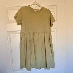 Light Sage Green Casual Dress